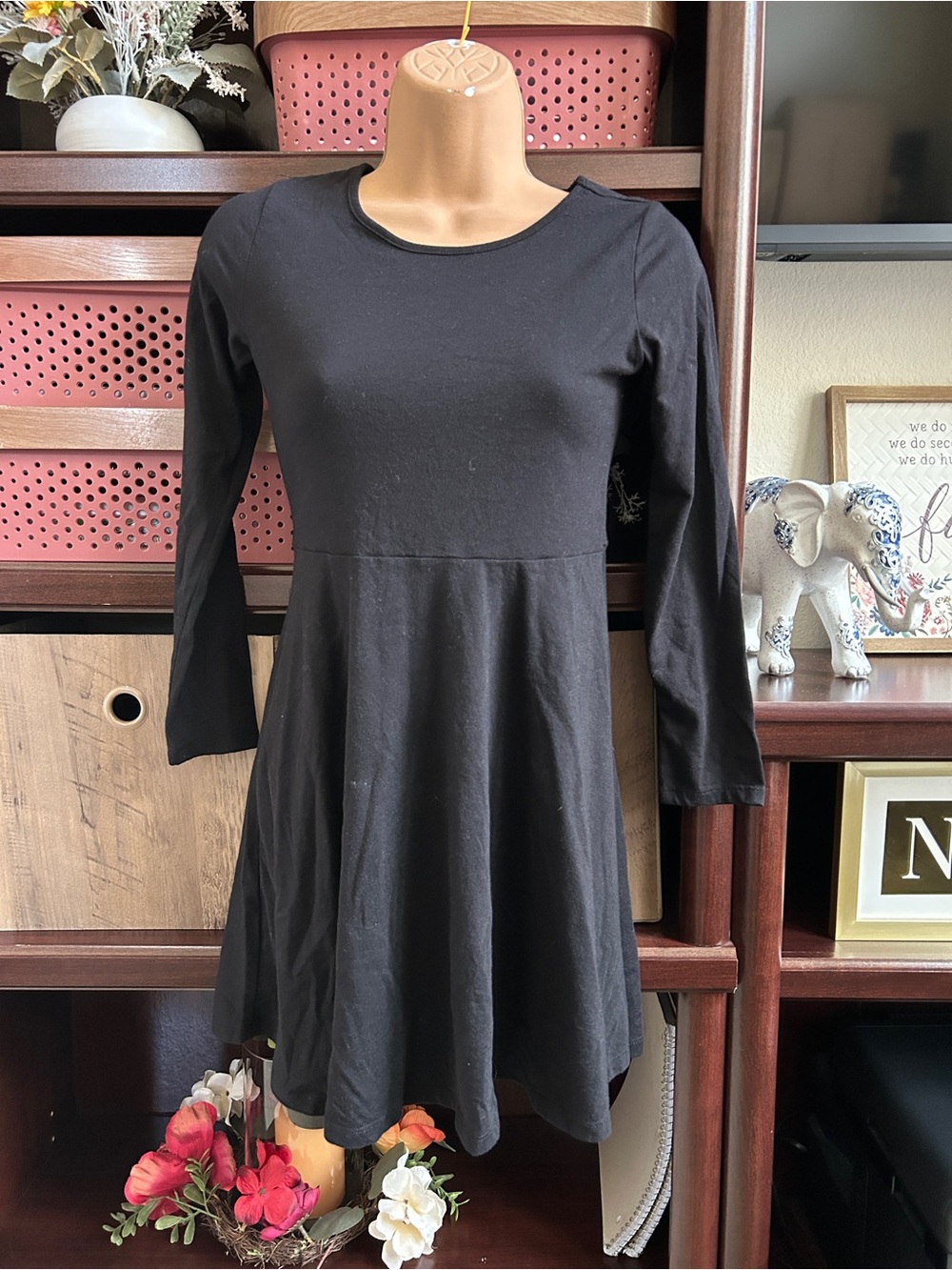 Children’s Place Girls Large (10/12) Black Dress